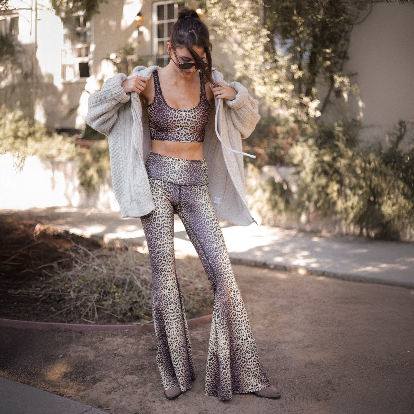 Golden Cat Long Bell Bottom Pants | Women's Flare Pants | Teeki
