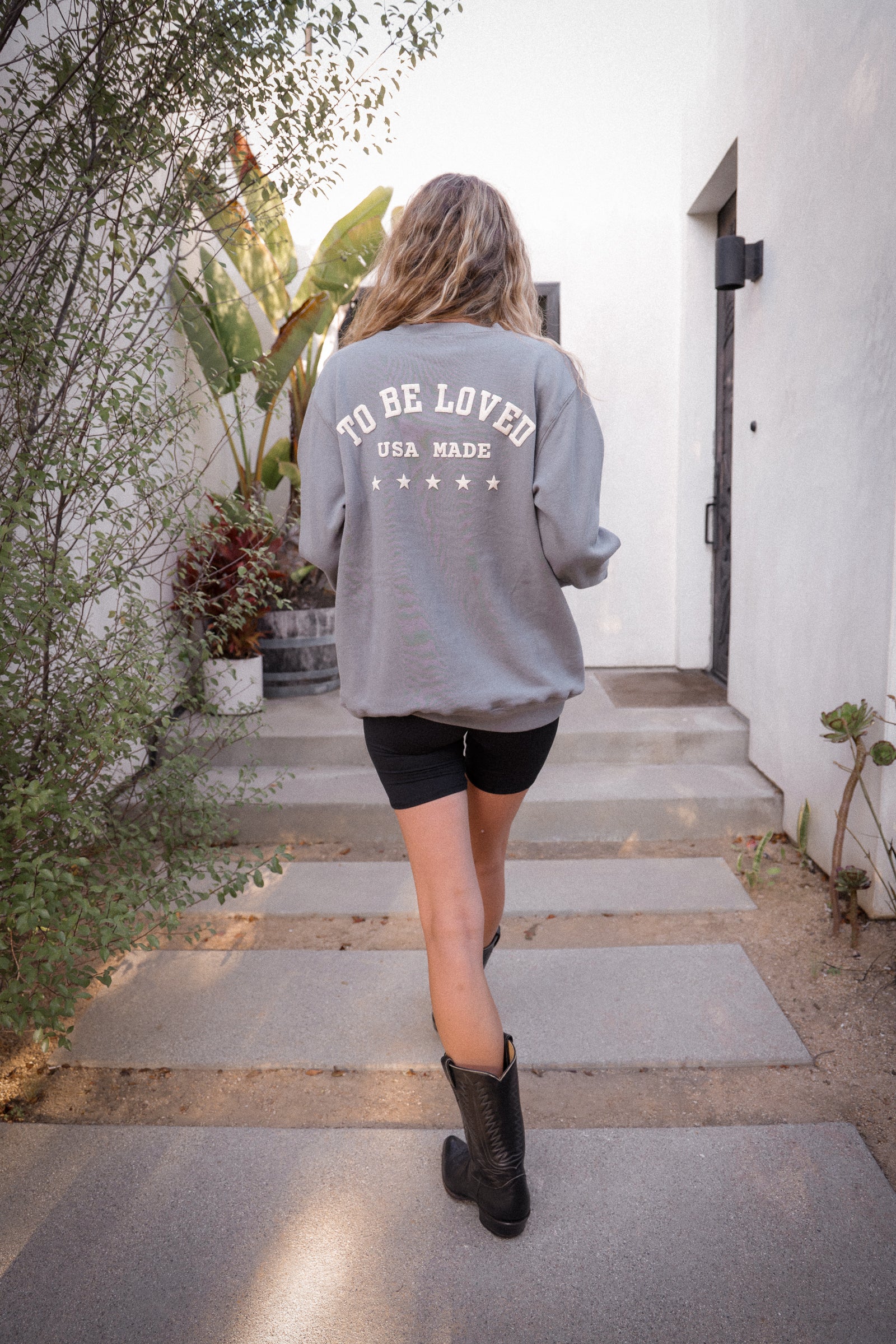 WithLove ♡ 'To Be Loved' Printed Pullover Sweatshirt
