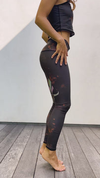 teeki Women's Buffalo Princess Hot Pant for Women - Stylish Breathable  Women's Yoga Leggings Black