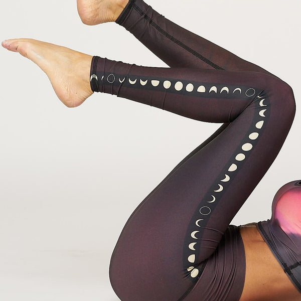 Black Moon Hot Pant by Teeki - Women's Yoga Leggings Bottoms