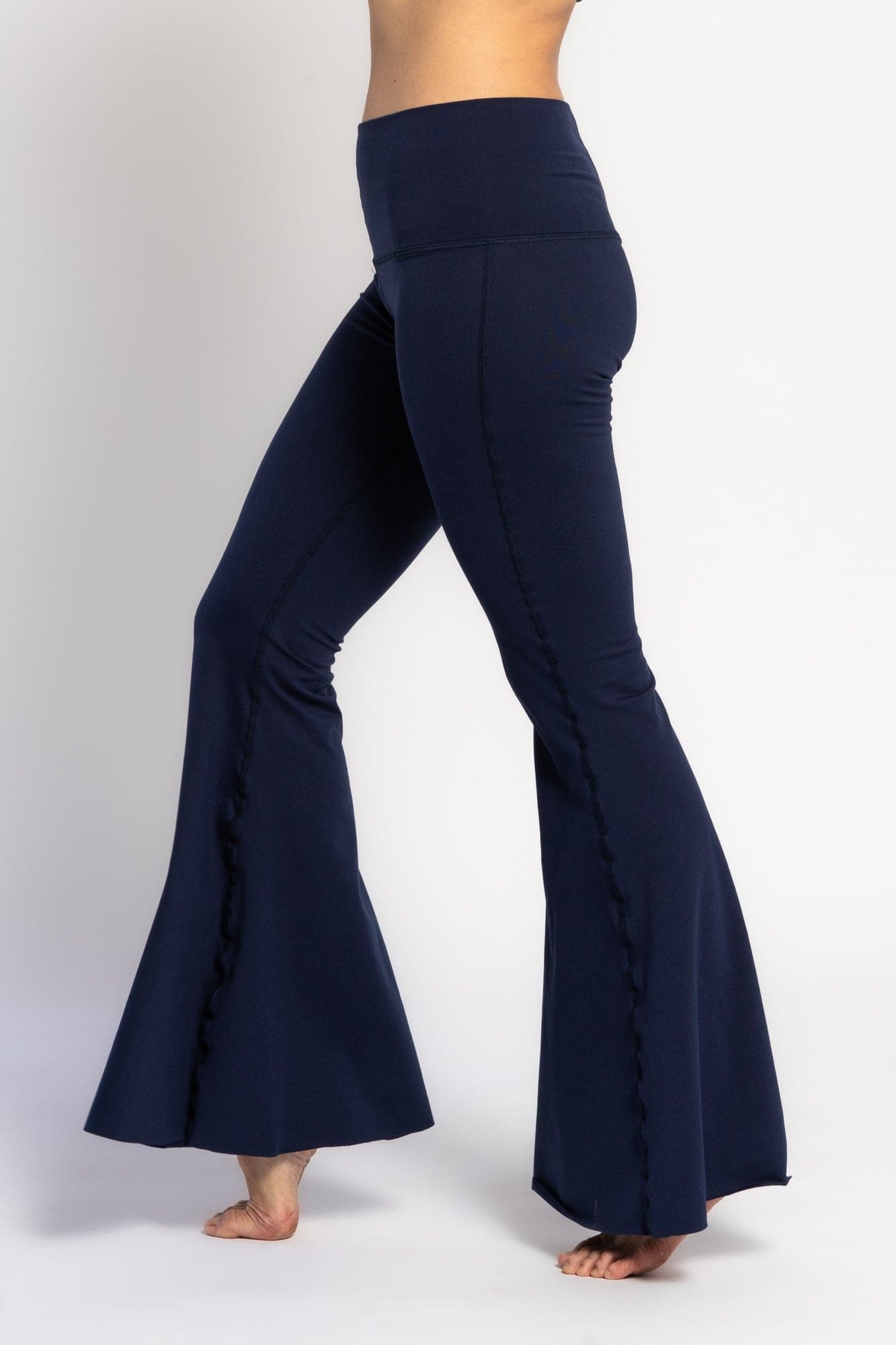 WithLove ♡ Solid Navy Crop Bell Bottom *Waitlist