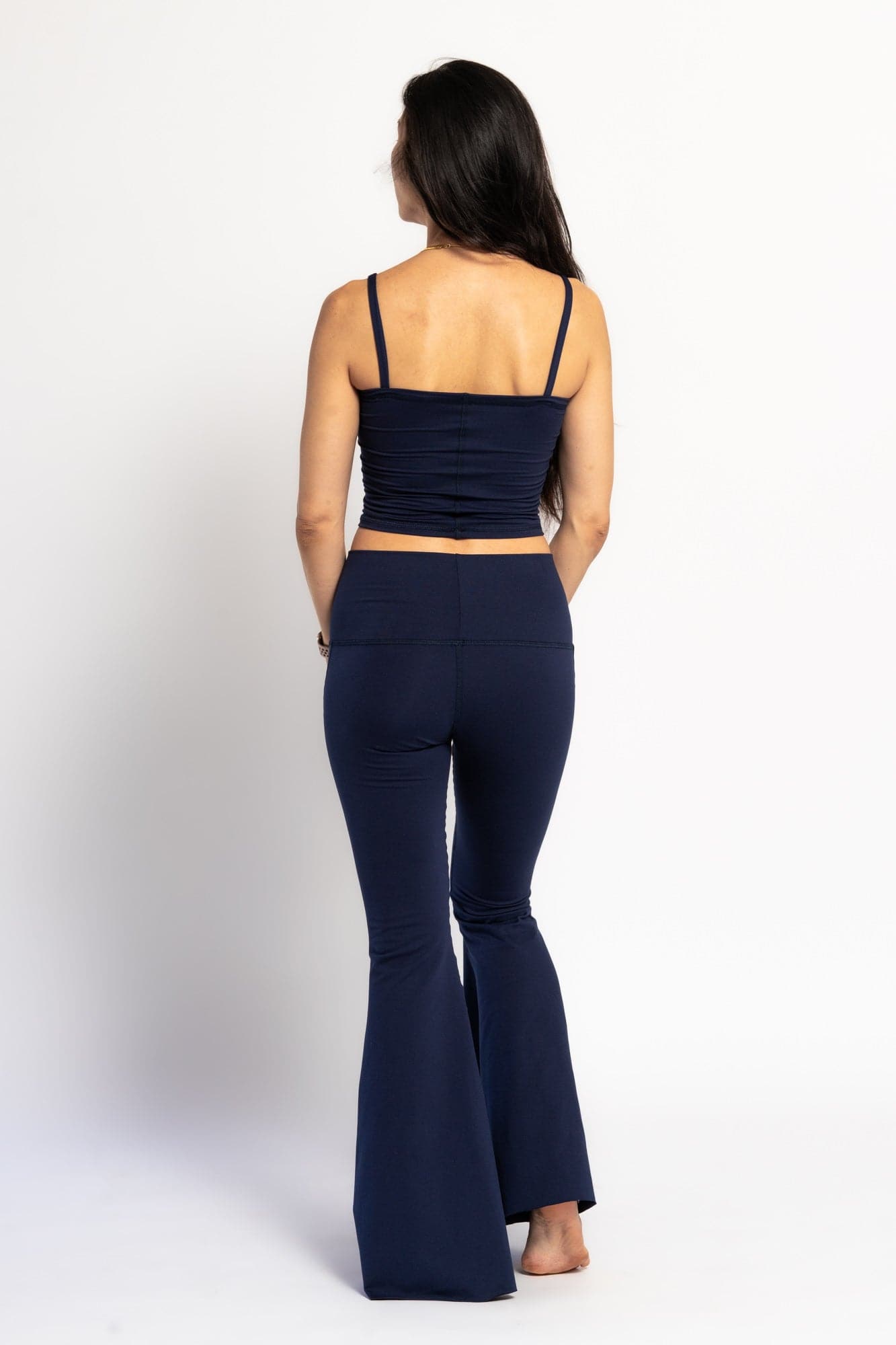 WithLove ♡ Solid Navy Crop Bell Bottom *Waitlist