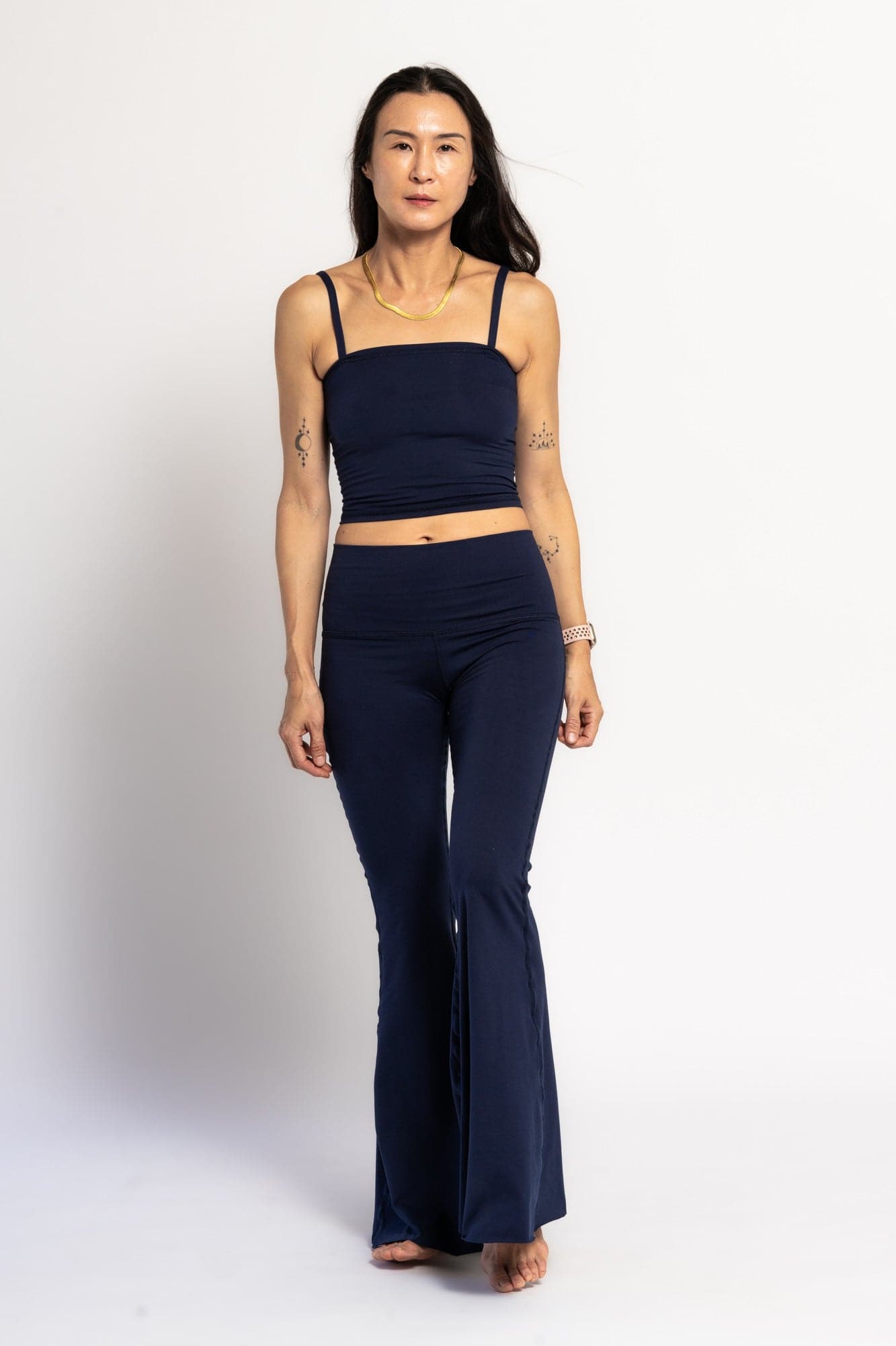 WithLove ♡ Solid Navy Crop Bell Bottom *Waitlist